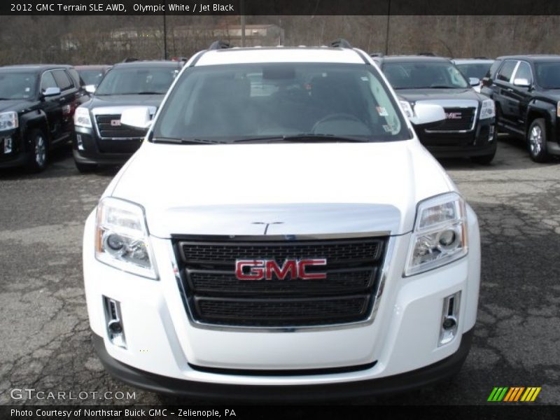 Olympic White / Jet Black 2012 GMC Terrain SLE AWD