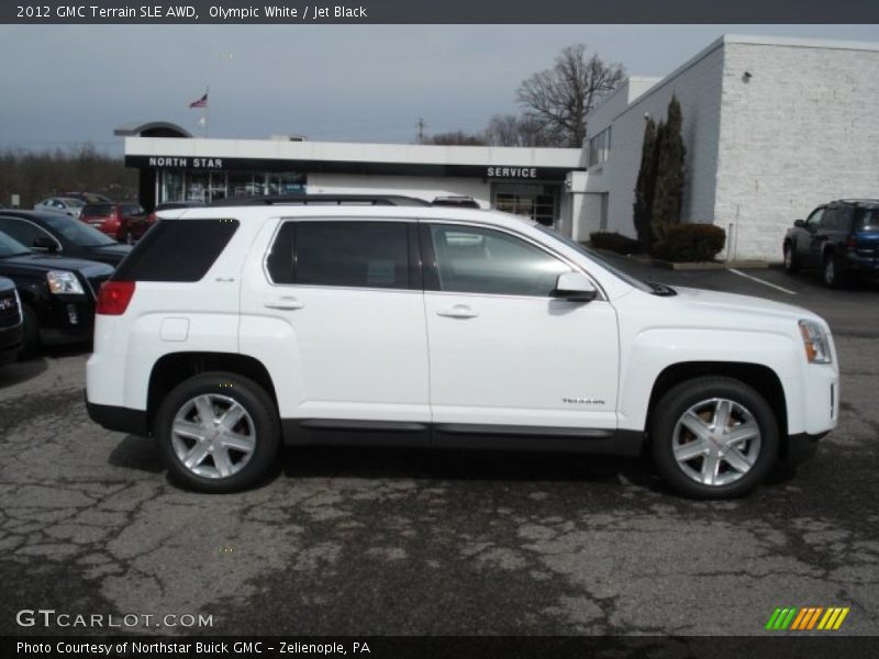 Olympic White / Jet Black 2012 GMC Terrain SLE AWD