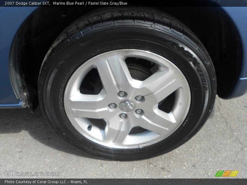 Marine Blue Pearl / Pastel Slate Gray/Blue 2007 Dodge Caliber SXT