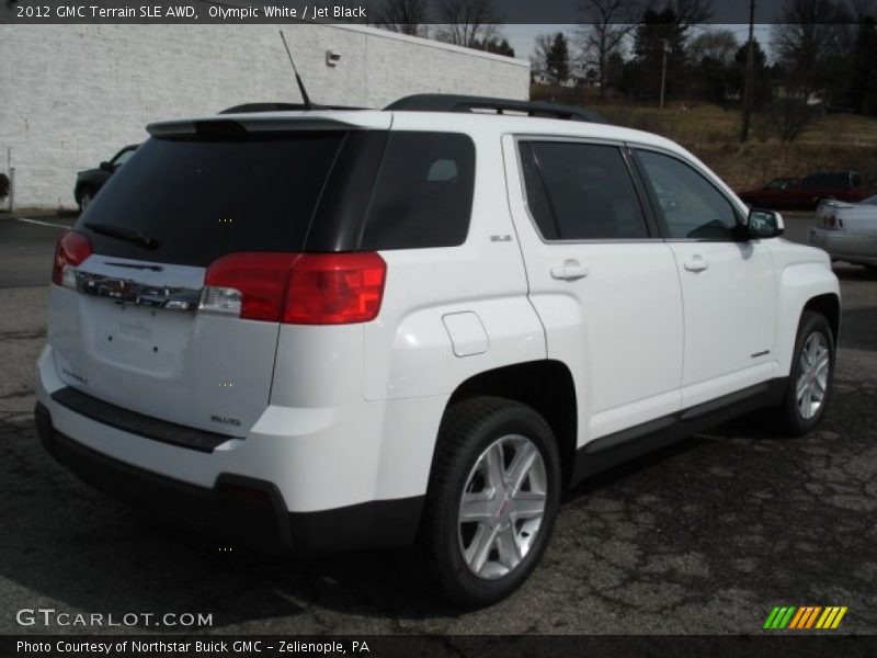 Olympic White / Jet Black 2012 GMC Terrain SLE AWD