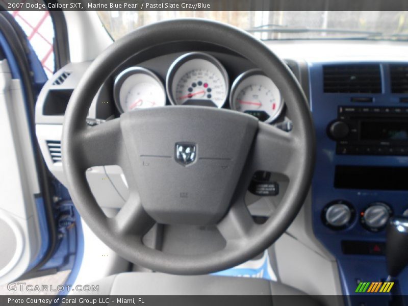 Marine Blue Pearl / Pastel Slate Gray/Blue 2007 Dodge Caliber SXT