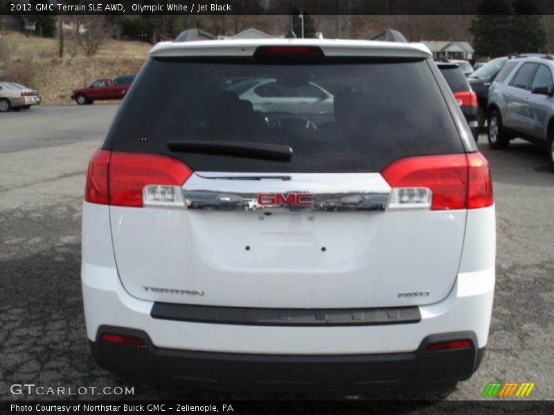 Olympic White / Jet Black 2012 GMC Terrain SLE AWD