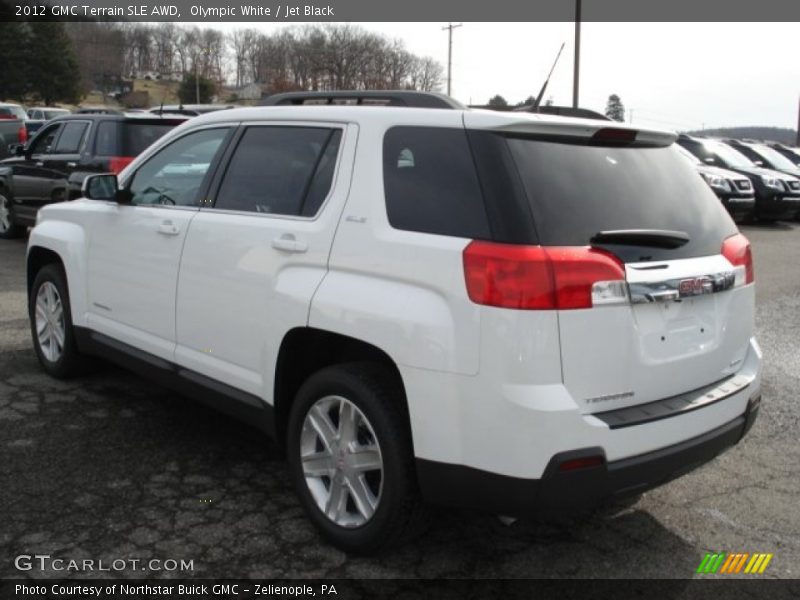 Olympic White / Jet Black 2012 GMC Terrain SLE AWD
