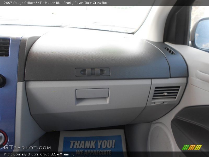 Marine Blue Pearl / Pastel Slate Gray/Blue 2007 Dodge Caliber SXT