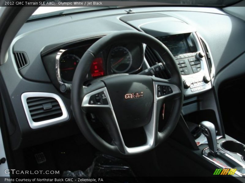 Olympic White / Jet Black 2012 GMC Terrain SLE AWD