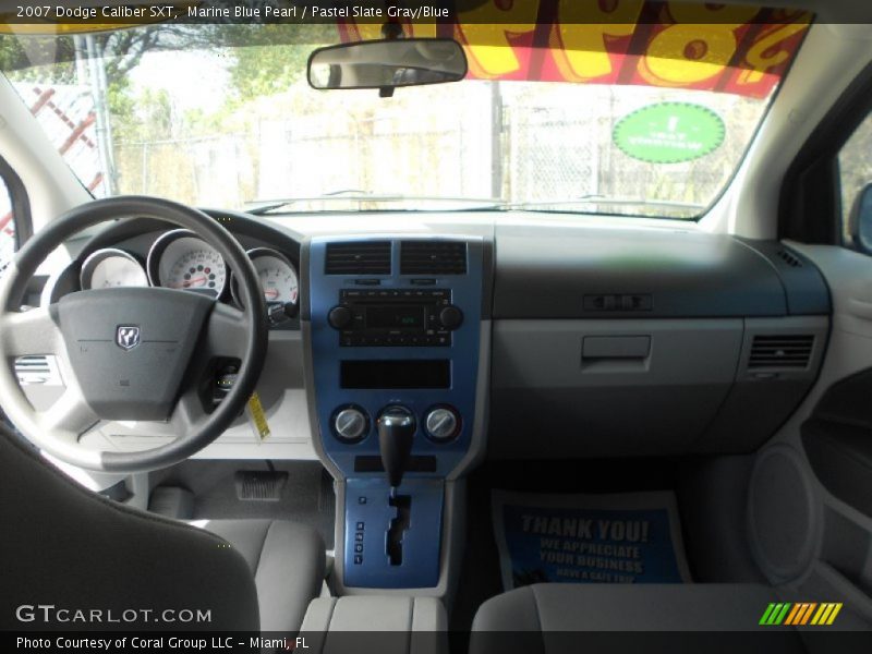 Marine Blue Pearl / Pastel Slate Gray/Blue 2007 Dodge Caliber SXT