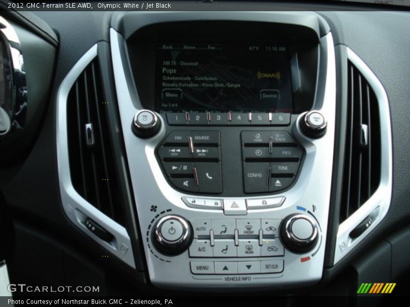 Olympic White / Jet Black 2012 GMC Terrain SLE AWD