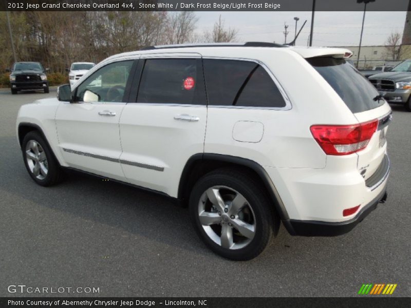 Stone White / Dark Frost Beige/Light Frost Beige 2012 Jeep Grand Cherokee Overland 4x4