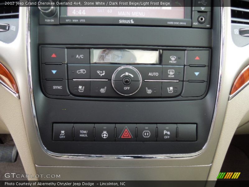 Stone White / Dark Frost Beige/Light Frost Beige 2012 Jeep Grand Cherokee Overland 4x4