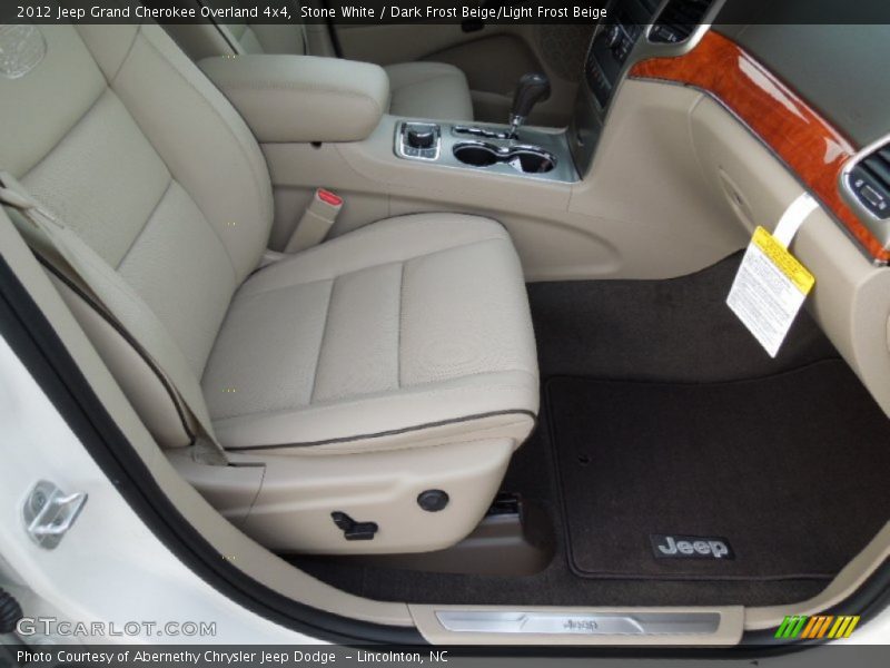 Stone White / Dark Frost Beige/Light Frost Beige 2012 Jeep Grand Cherokee Overland 4x4