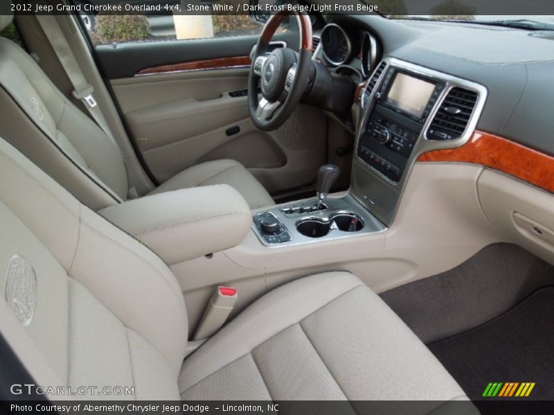 Stone White / Dark Frost Beige/Light Frost Beige 2012 Jeep Grand Cherokee Overland 4x4