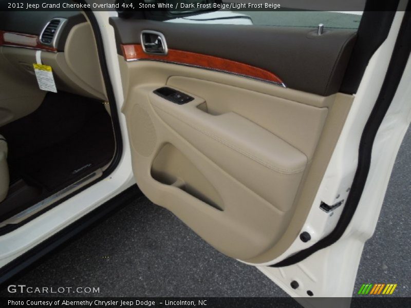 Stone White / Dark Frost Beige/Light Frost Beige 2012 Jeep Grand Cherokee Overland 4x4
