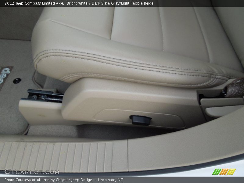 Bright White / Dark Slate Gray/Light Pebble Beige 2012 Jeep Compass Limited 4x4