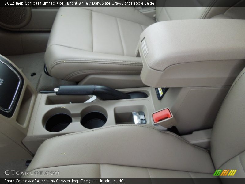 Bright White / Dark Slate Gray/Light Pebble Beige 2012 Jeep Compass Limited 4x4