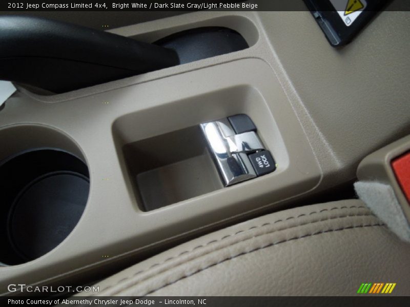 Bright White / Dark Slate Gray/Light Pebble Beige 2012 Jeep Compass Limited 4x4