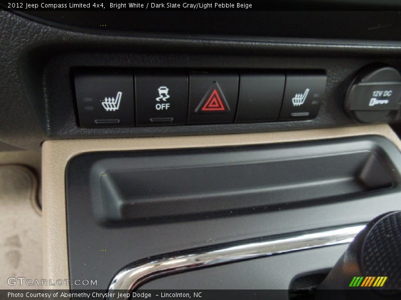 Bright White / Dark Slate Gray/Light Pebble Beige 2012 Jeep Compass Limited 4x4
