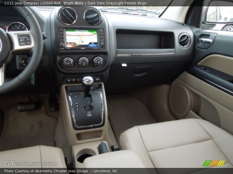Bright White / Dark Slate Gray/Light Pebble Beige 2012 Jeep Compass Limited 4x4