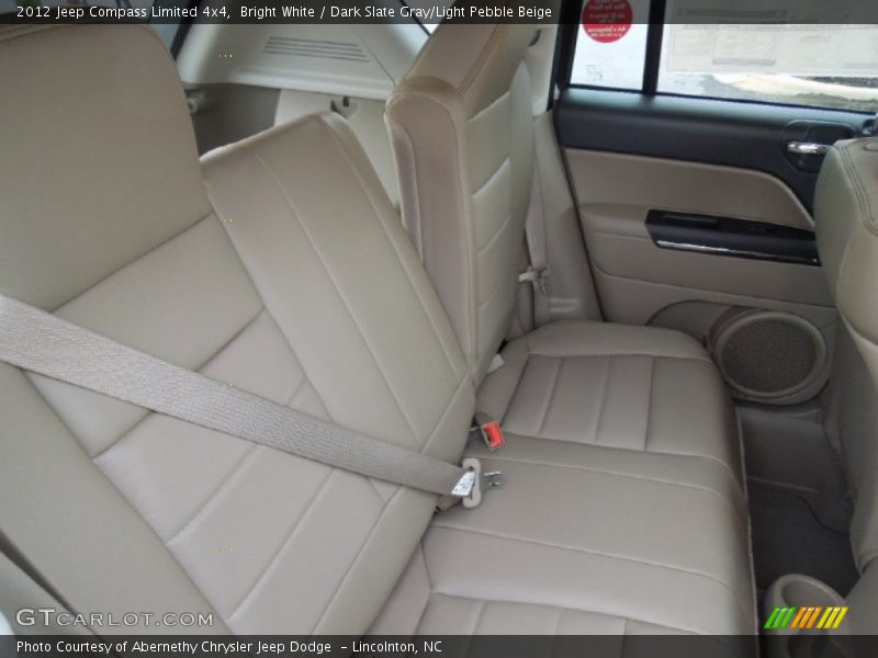 Bright White / Dark Slate Gray/Light Pebble Beige 2012 Jeep Compass Limited 4x4