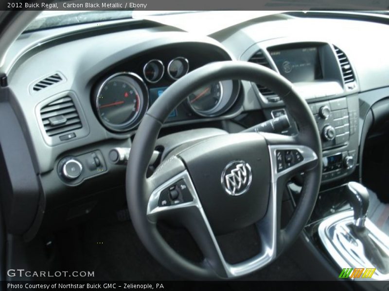 Carbon Black Metallic / Ebony 2012 Buick Regal