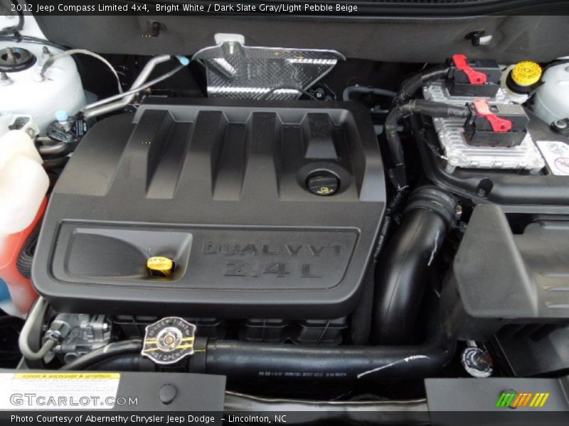 Bright White / Dark Slate Gray/Light Pebble Beige 2012 Jeep Compass Limited 4x4