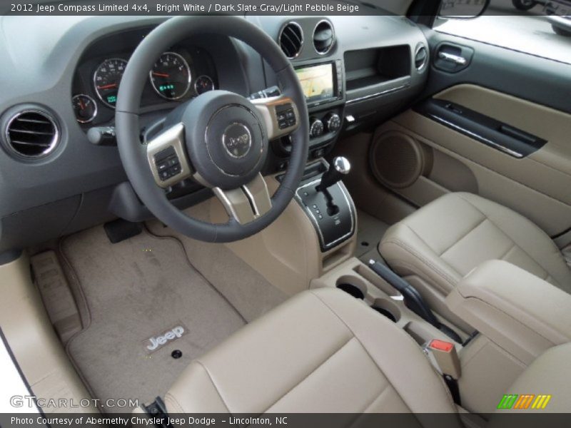  2012 Compass Limited 4x4 Dark Slate Gray/Light Pebble Beige Interior