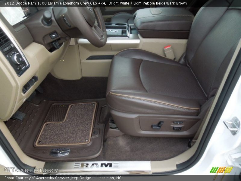  2012 Ram 1500 Laramie Longhorn Crew Cab 4x4 Light Pebble Beige/Bark Brown Interior
