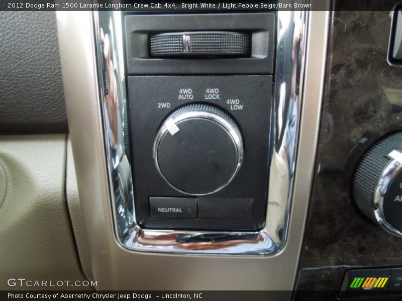 Bright White / Light Pebble Beige/Bark Brown 2012 Dodge Ram 1500 Laramie Longhorn Crew Cab 4x4