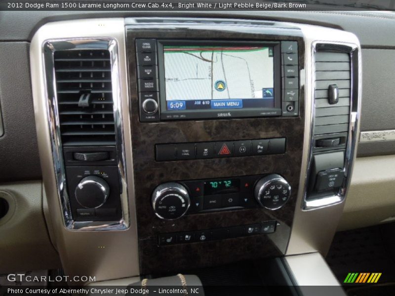 Bright White / Light Pebble Beige/Bark Brown 2012 Dodge Ram 1500 Laramie Longhorn Crew Cab 4x4