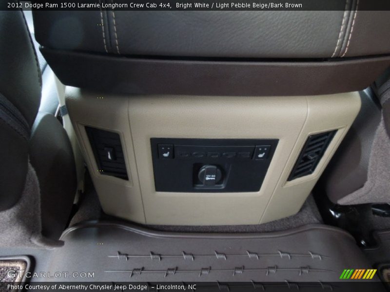 Bright White / Light Pebble Beige/Bark Brown 2012 Dodge Ram 1500 Laramie Longhorn Crew Cab 4x4