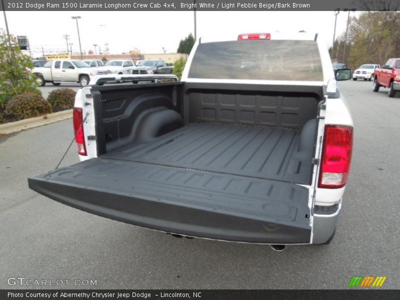 Bright White / Light Pebble Beige/Bark Brown 2012 Dodge Ram 1500 Laramie Longhorn Crew Cab 4x4