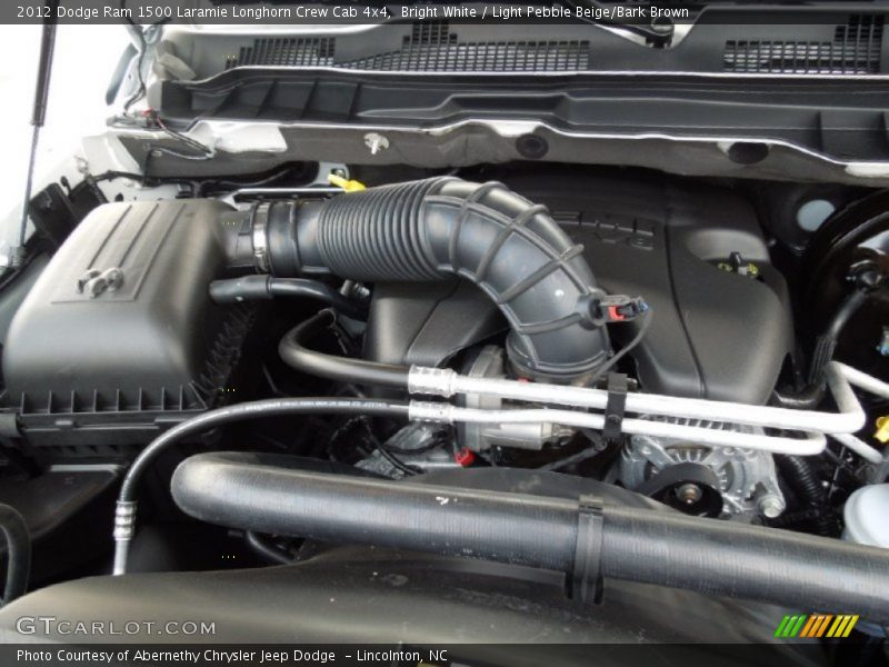 Bright White / Light Pebble Beige/Bark Brown 2012 Dodge Ram 1500 Laramie Longhorn Crew Cab 4x4