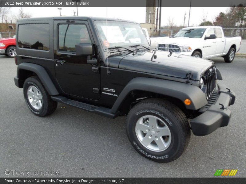 Black / Black 2012 Jeep Wrangler Sport S 4x4