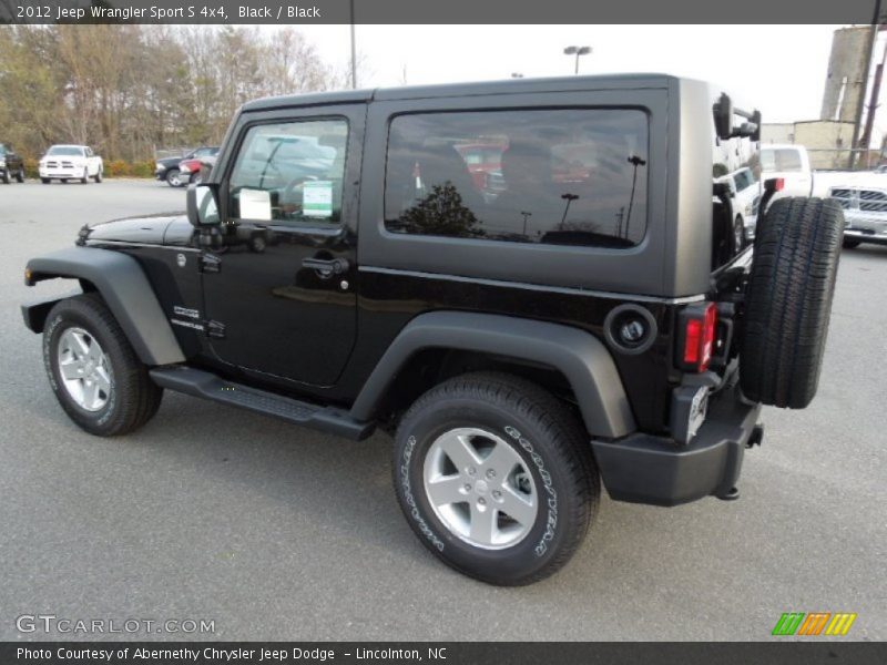 Black / Black 2012 Jeep Wrangler Sport S 4x4