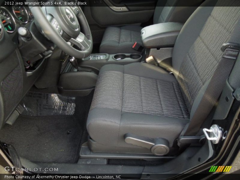 Front Seat of 2012 Wrangler Sport S 4x4