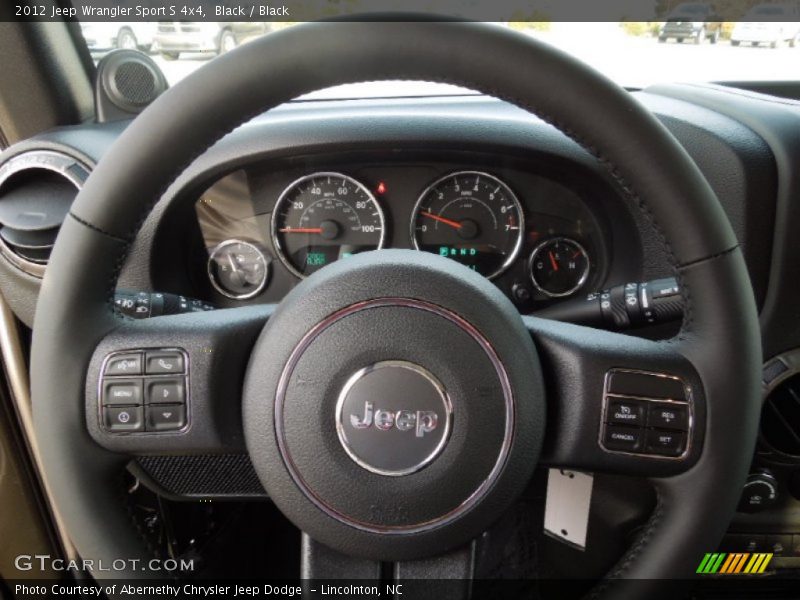 Black / Black 2012 Jeep Wrangler Sport S 4x4
