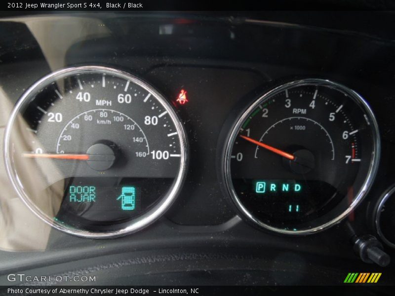 Black / Black 2012 Jeep Wrangler Sport S 4x4