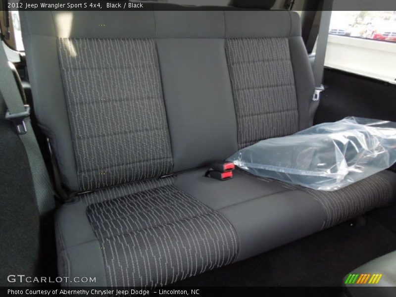 Rear Seat of 2012 Wrangler Sport S 4x4