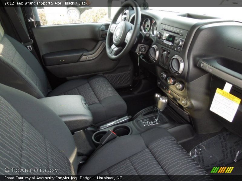 Black / Black 2012 Jeep Wrangler Sport S 4x4