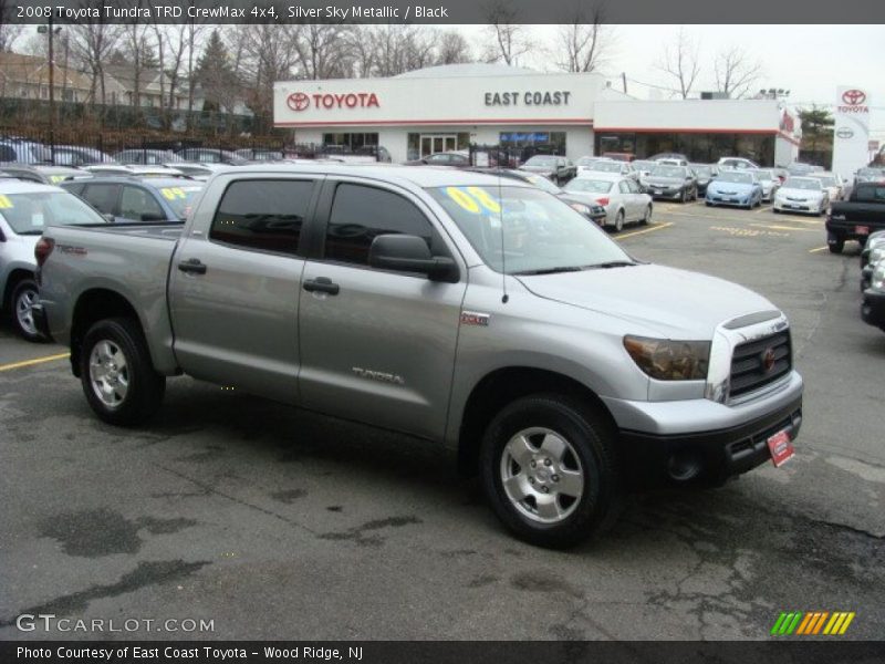 Silver Sky Metallic / Black 2008 Toyota Tundra TRD CrewMax 4x4