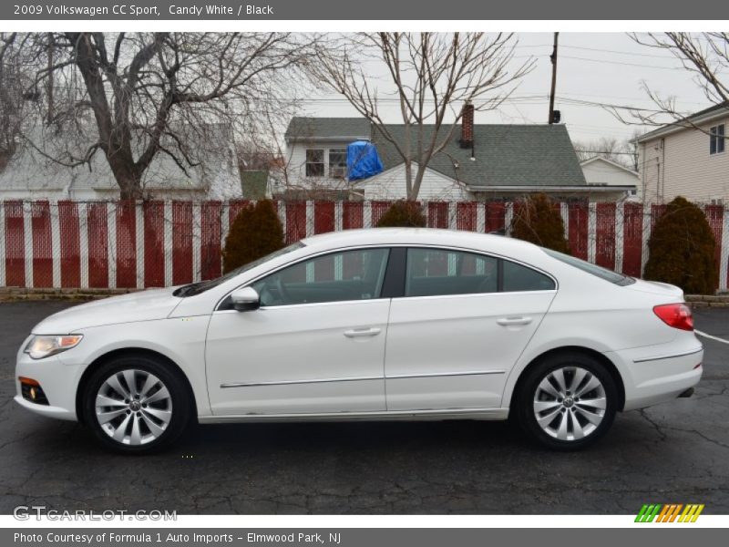 Candy White / Black 2009 Volkswagen CC Sport