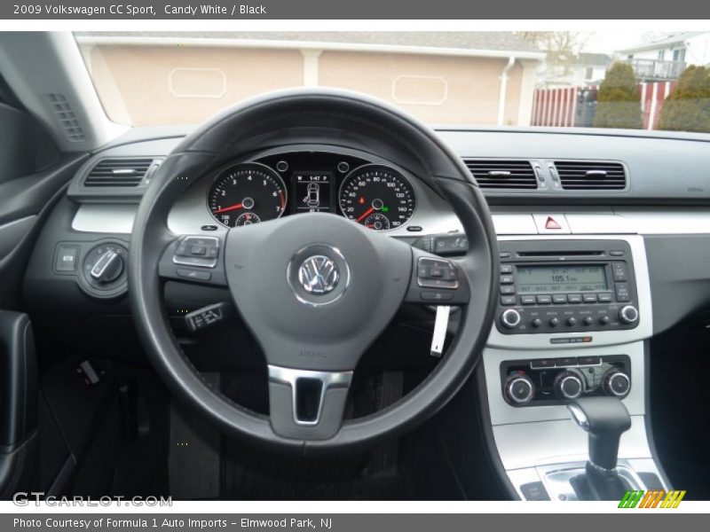 Candy White / Black 2009 Volkswagen CC Sport