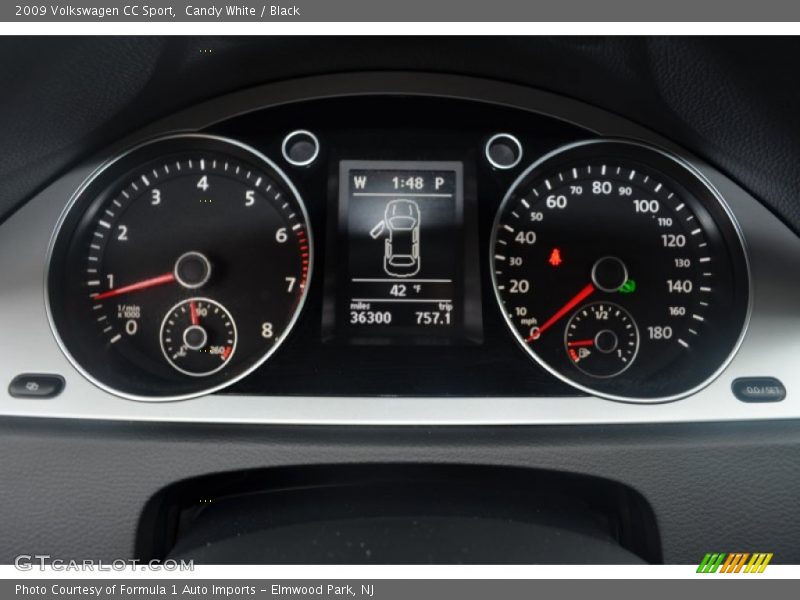 Candy White / Black 2009 Volkswagen CC Sport