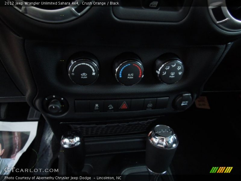Crush Orange / Black 2012 Jeep Wrangler Unlimited Sahara 4x4