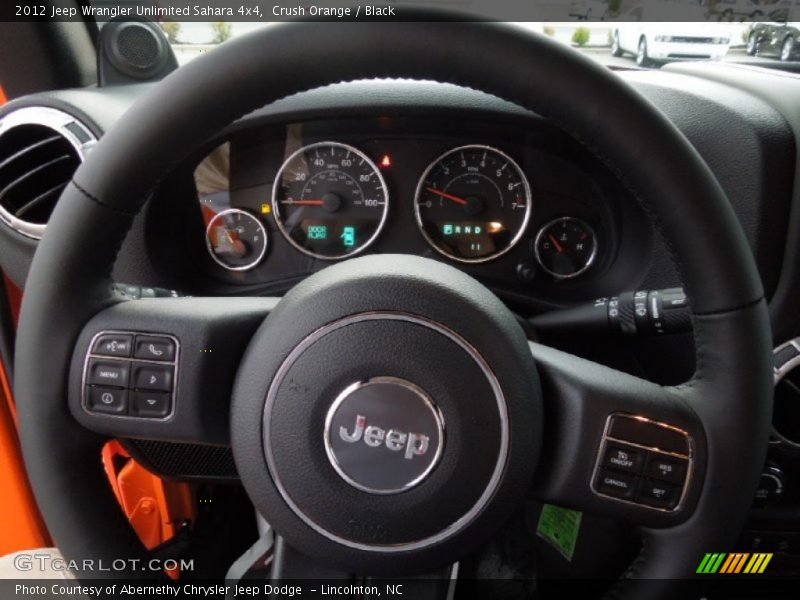 Crush Orange / Black 2012 Jeep Wrangler Unlimited Sahara 4x4