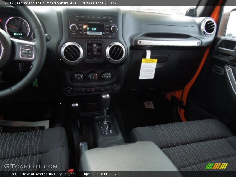 Crush Orange / Black 2012 Jeep Wrangler Unlimited Sahara 4x4