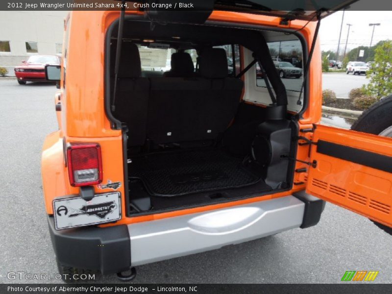 Crush Orange / Black 2012 Jeep Wrangler Unlimited Sahara 4x4