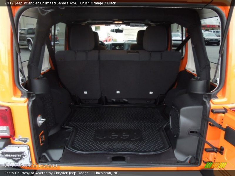 Crush Orange / Black 2012 Jeep Wrangler Unlimited Sahara 4x4