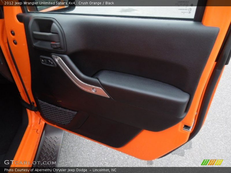 Crush Orange / Black 2012 Jeep Wrangler Unlimited Sahara 4x4