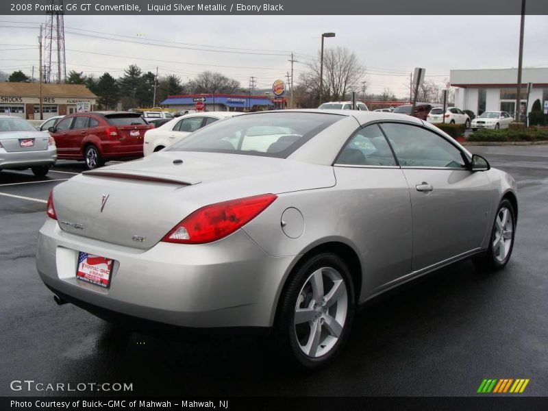 Liquid Silver Metallic / Ebony Black 2008 Pontiac G6 GT Convertible