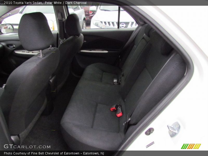 Polar White / Dark Charcoal 2010 Toyota Yaris Sedan